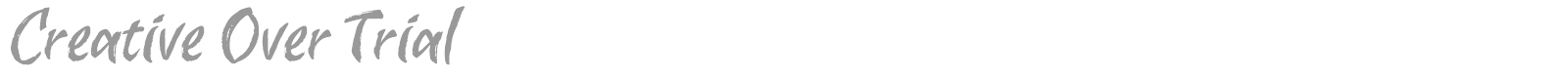 Creative Over font preview